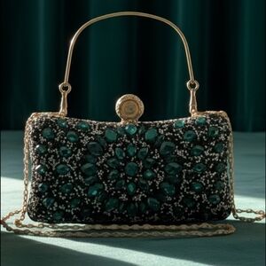 Emerald Green Evening Clutch